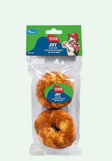 בונזו ג'וי חטיף דונאט עם עוף 100 גרם