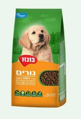 בונזו לגורים עוף 15 ק"ג