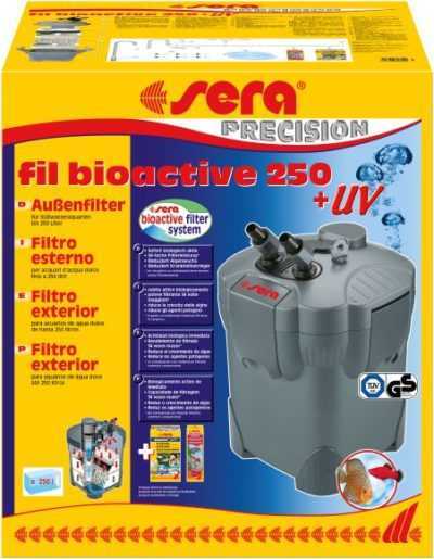 סרה ביו אקטיב 250 פילטר חיצוני לאקווריום + UV הספק 750 ל'