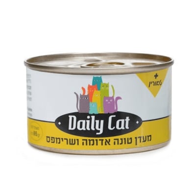 דיילי קט מעדן שרימפס וטונה אדומה לחתול 85 גר'