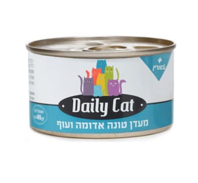 דיילי קט מעדן עוף וטונה אדומה לחתול 85 גר'
