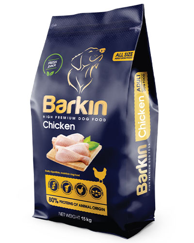 ברקין אוכל לכלב בוגר עוף 15 ק"ג Barkin