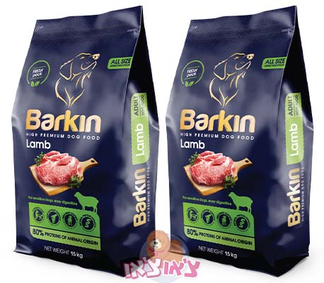 דיל 2 יח' ברקין אוכל לכלב בוגר כבש 15 ק"ג Barkin
