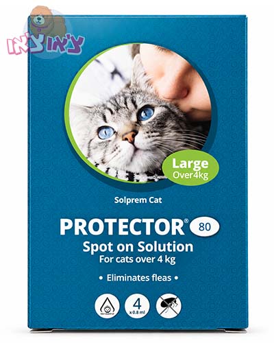 פרוטקטור אמפולות נגד פרעושים לחתול מעל 4 ק"ג PROTECTOR